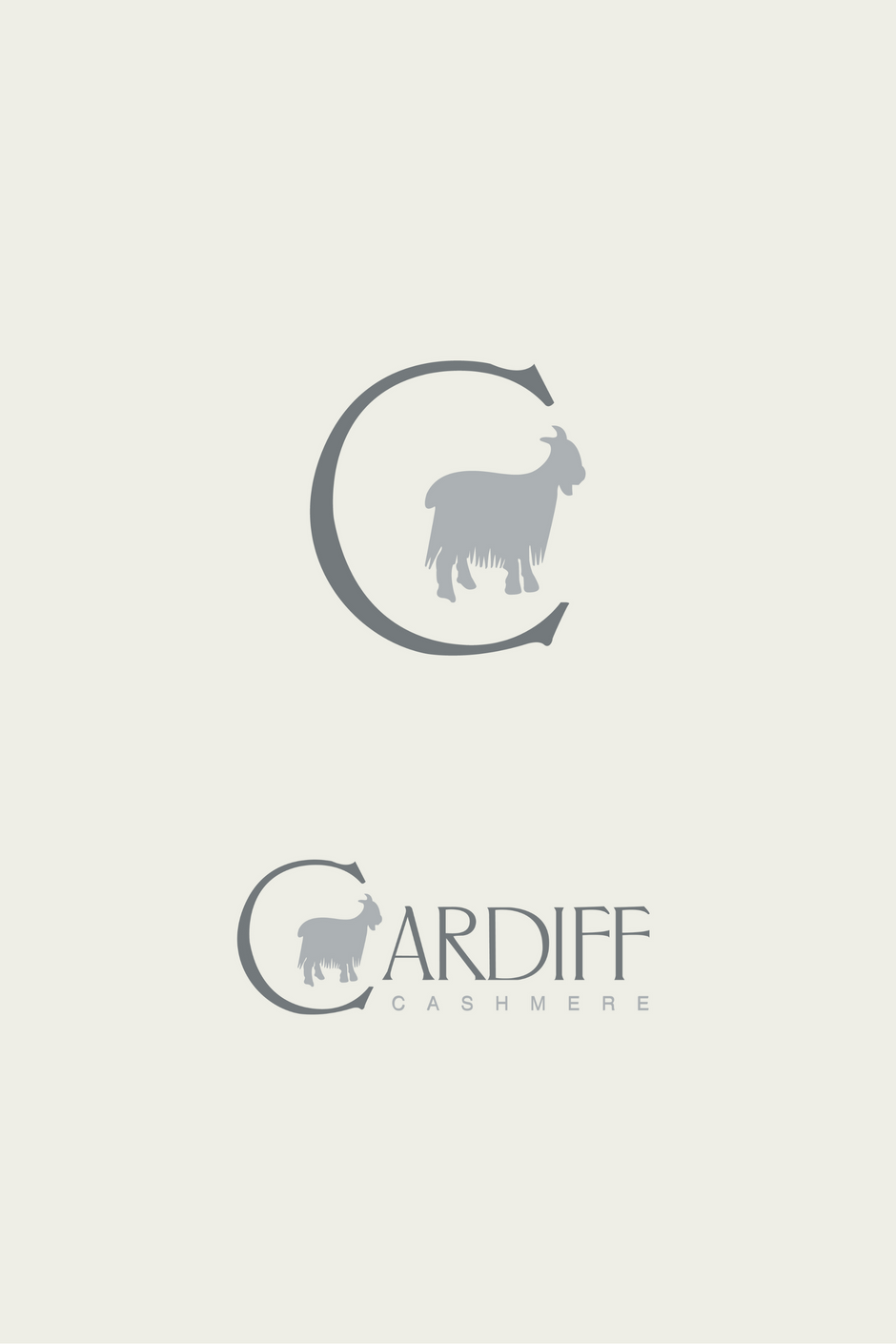 Logo della filatura Cardiff Cashmere di Biella, simbolo di eccellenza nella lavorazione del cashmere e tradizione tessile italiana.